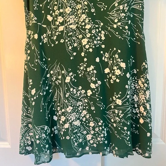 Reformation Green Floral Mini Dress - Picture 5 of 16